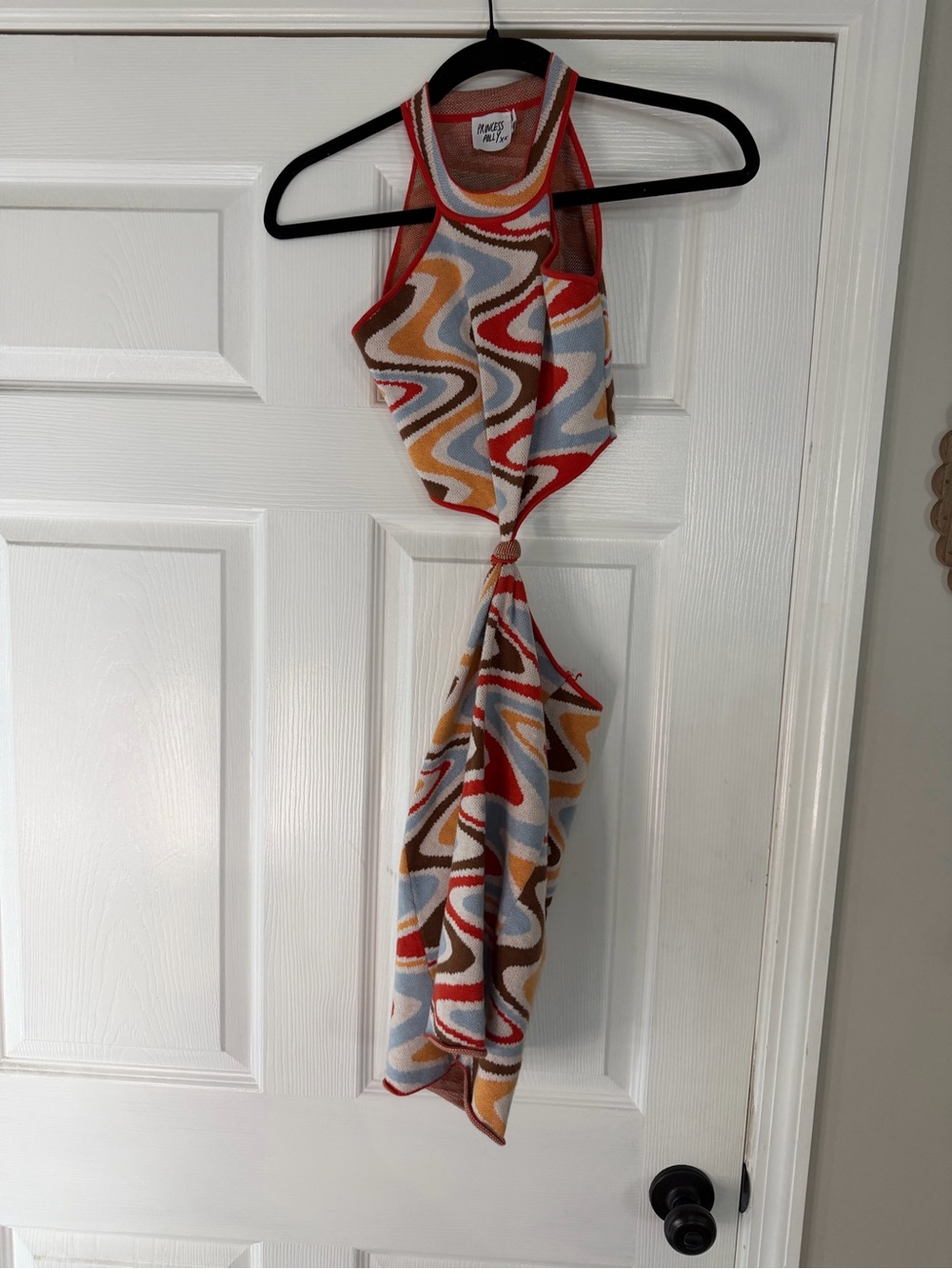 Princess Polly Multicolor Wave Knit Halter Dress
